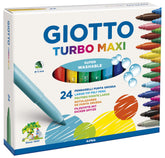 ESTUCHE 24 ROTULADORES GIOTTO TURBO MAXI SUPERLAVABLES